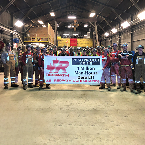 Image de project - mine Pogo - 383 metres d'alésage de cheminées